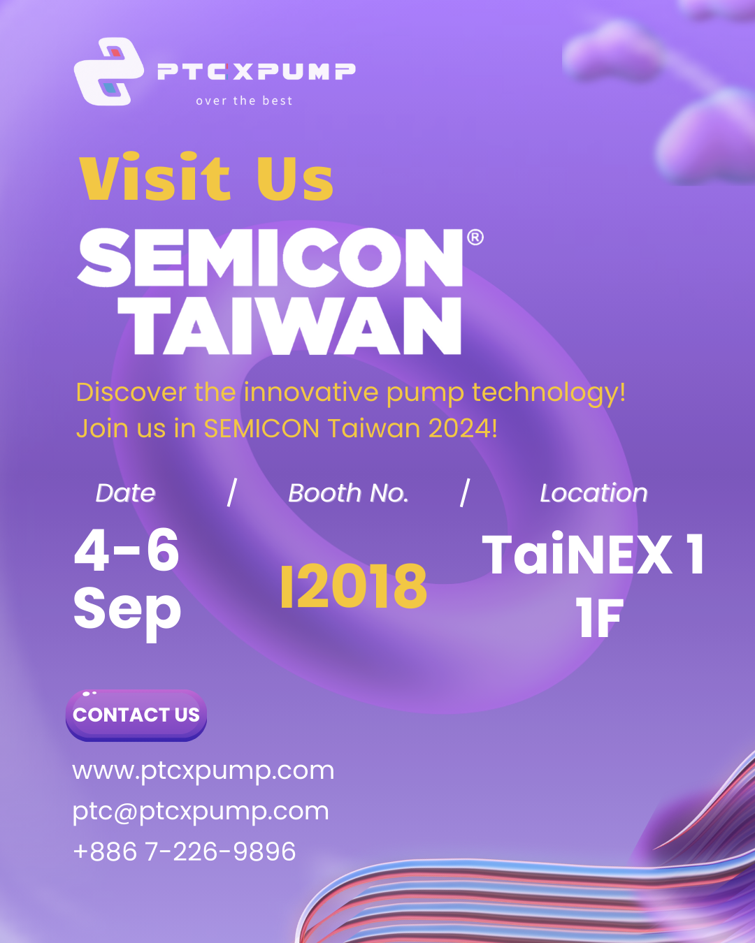 Invitation to Visit Us at SEMICON TAIWAN 2024